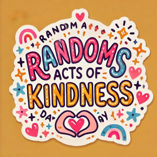 Vinyl sticker: Kindness from The Heart Laptop Wall Car Window Bumper Sticker Decal Truck Waterproof Auto Water Bottle (4)