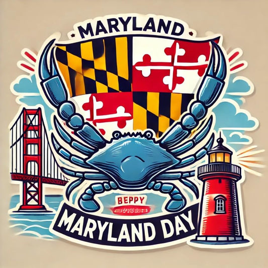 Vinyl sticker: Maryland Festival Laptop Wall Car Window Bumper Sticker Decal Truck Waterproof Auto Water Bottle with Fireworks and Crowd Celebration (6)