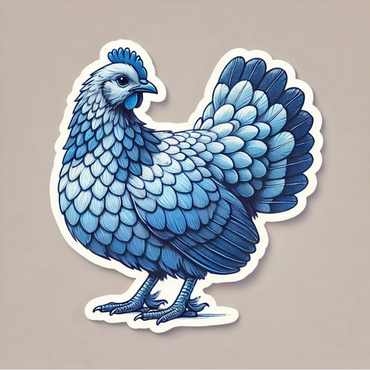 Vinyl sticker: Blue Hen Laptop Wall Car Window Bumper Sticker Decal Truck Waterproof Auto Water Bottle – Realistic Delaware State Bird Design (6)