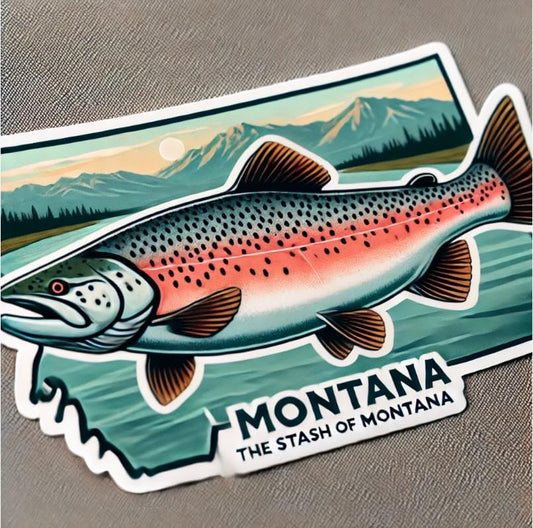 Vinyl sticker: Clark's Salmon Fishing Vinyl Sticker for Laptop, Wall, Car, Window, Bumper, Decal, Truck, Waterproof, Auto, Water Bottle