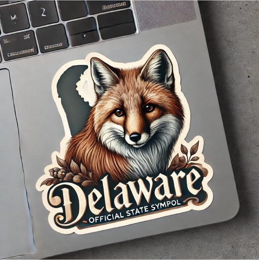 Vinyl sticker: Vintage Gray Fox Retro Laptop Wall Car Window Bumper Sticker Decal Truck Waterproof Auto Water Bottle