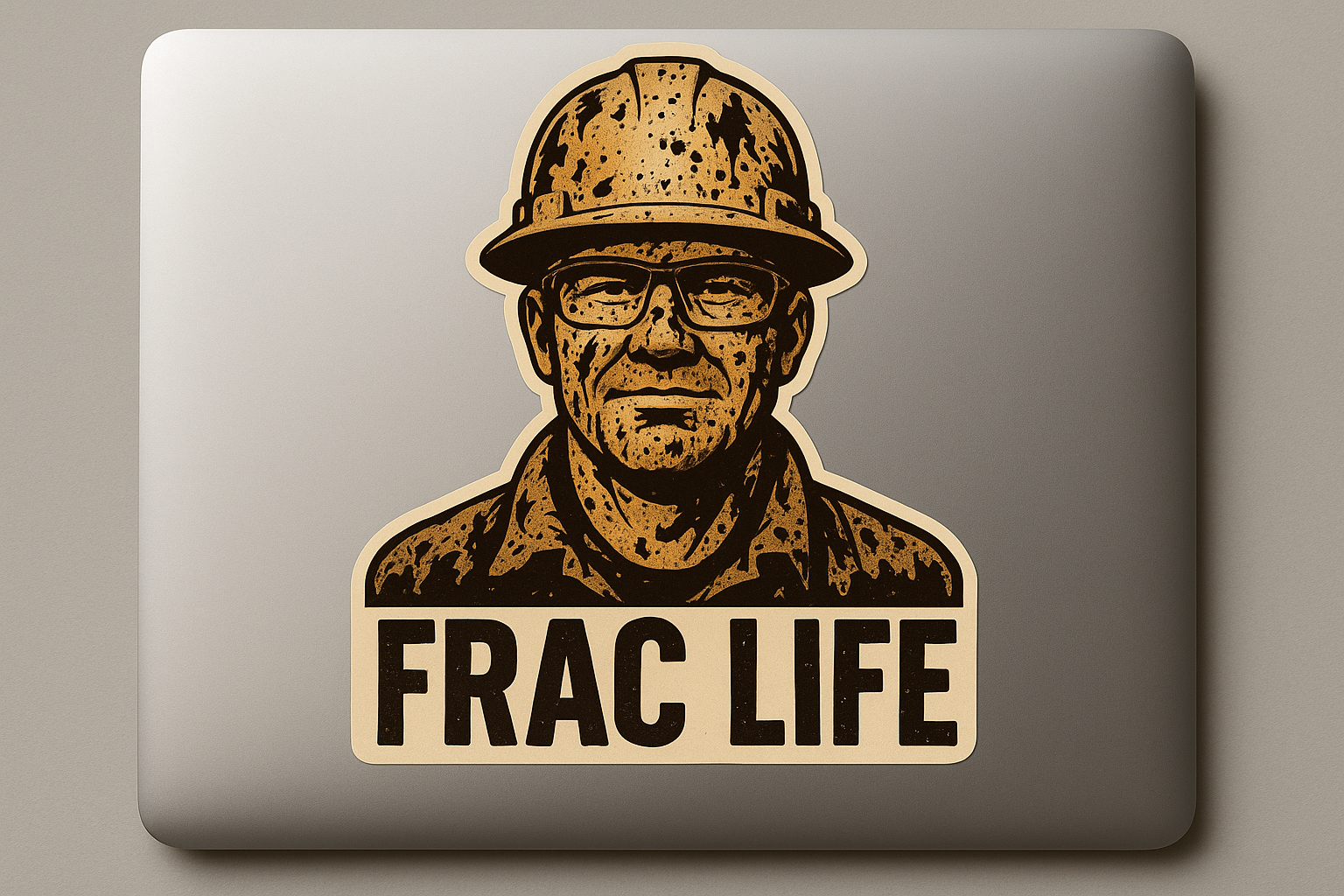 FRAC LIFE Oilfield Worker Sticker Decal Vinyl Laptop Car Window Bumper AUTO Water Bottle Helmets Waterproof Hard Hat Mud