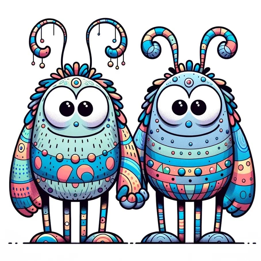 Vinyl sticker: Cute Names of Lovers Happy Doodlebug Holding Hands Love Sticker Durable & Waterproof Custom Couple Decals for Laptops Cars and Walls Perfect for Valentine's Day Anniversaries & Romantic Gifts (8")