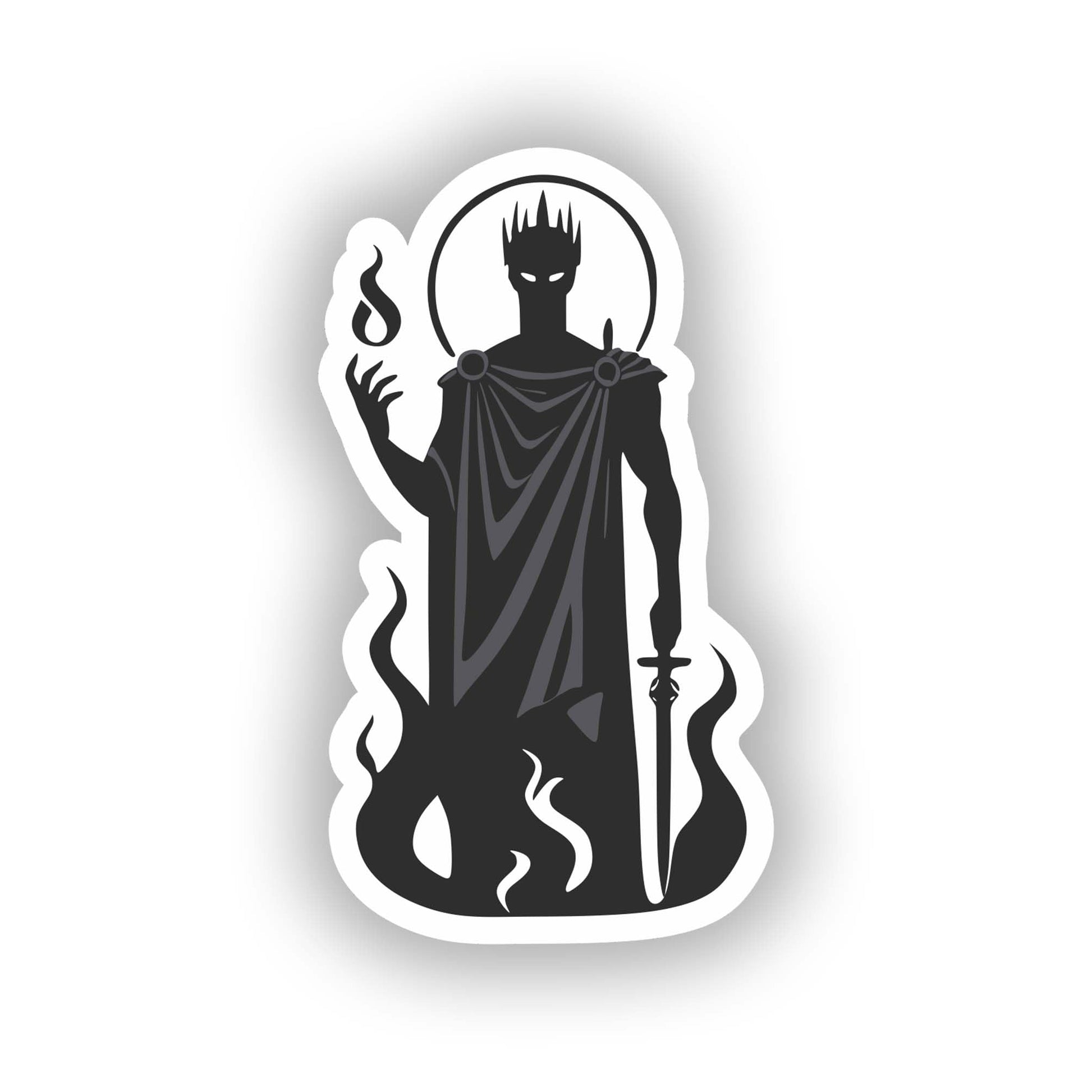 Vinyl sticker: Hades Greek God of The Underworld Sticker Decal for Laptop, Wall, Car, Window, Bumper, Truck, Waterproof Auto, Water Bottle