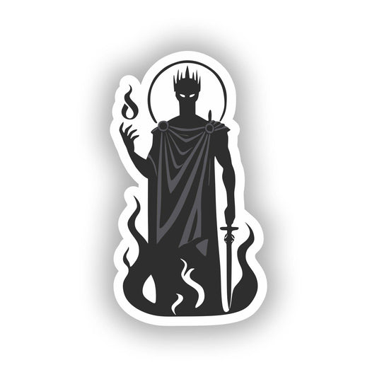 Vinyl sticker: Hades Greek God of The Underworld Sticker Decal for Laptop, Wall, Car, Window, Bumper, Truck, Waterproof Auto, Water Bottle