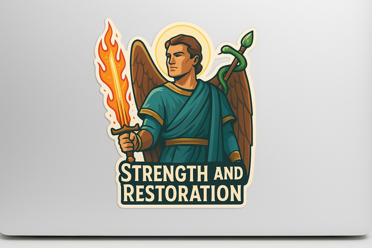 Raphael Angel Sticker Decal Vinyl Laptop Car Window Bumper AUTO Water Bottle Helmets Waterproof Guardian Icon