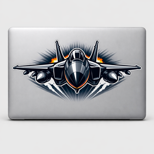 Jet Plane Sticker Decal Vinyl Laptop Car Window Bumper AUTO Water Bottle Helmets Waterproof Aviation