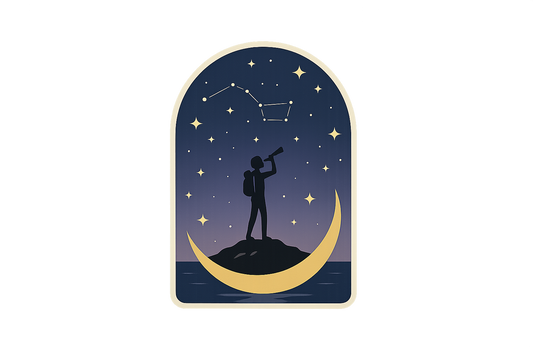 EXL Explorer of Stars Sticker Decal Vinyl Laptop Car Window Bumper AUTO Water Bottle Helmets Waterproof Celestial Nightscape