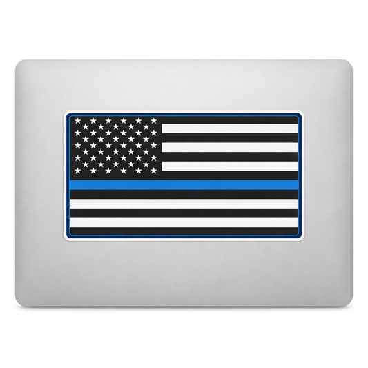 USA United States Thin Blue Line Sticker Decal Vinyl Laptop Car Window Bumper AUTO Water Bottle Helmets Waterproof