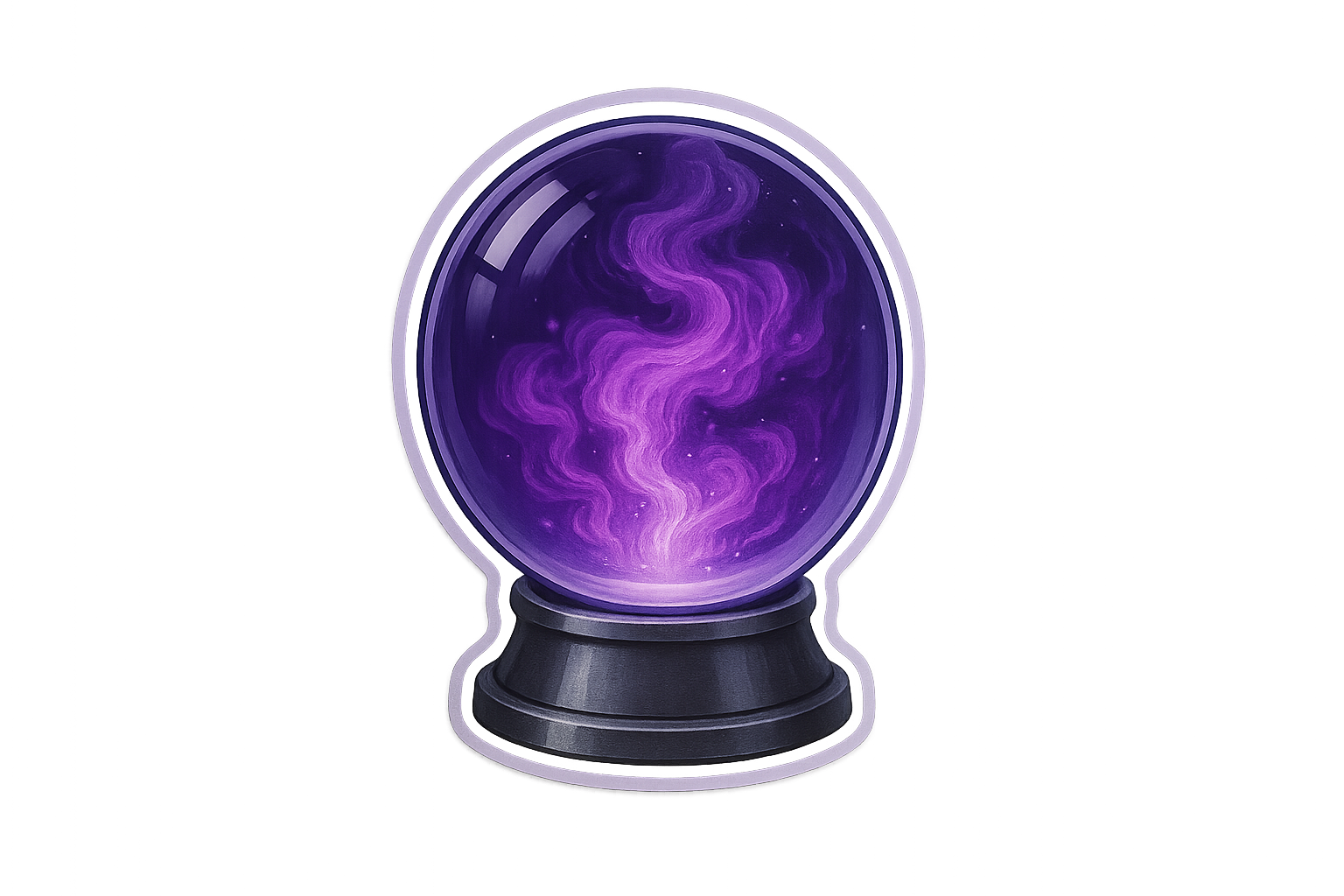 Crystal Ball Sticker Decal Vinyl Laptop Car Window Bumper AUTO Water Bottle Helmets Waterproof Mystic Sphere