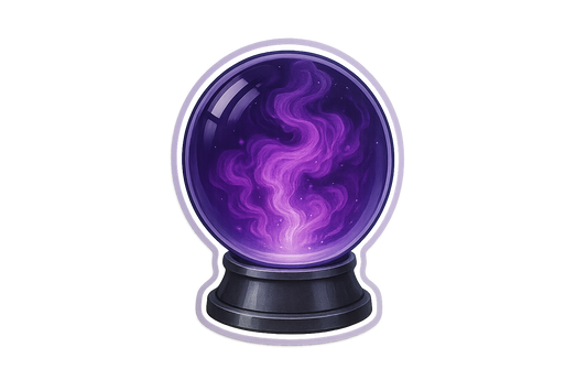 Crystal Ball Sticker Decal Vinyl Laptop Car Window Bumper AUTO Water Bottle Helmets Waterproof Mystic Sphere