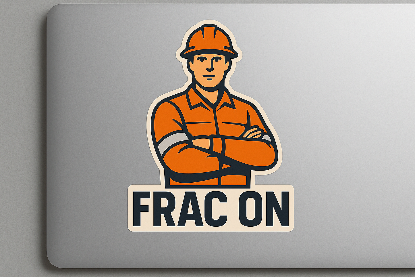FRAC ON Worker Sticker Decal Vinyl Laptop Car Window Bumper AUTO Water Bottle Helmets Waterproof Safety Gear