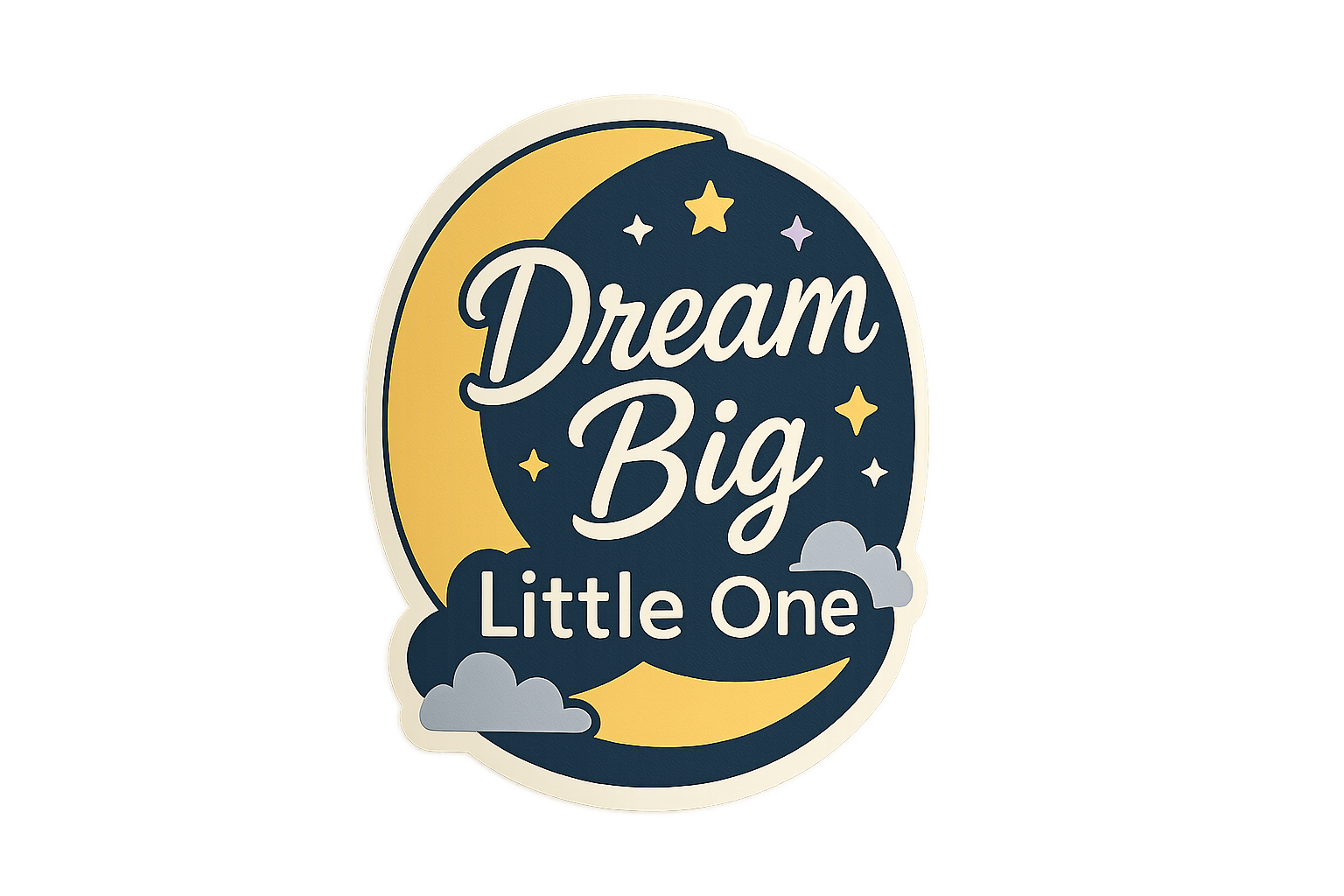 Dream Big Little One Moon Sticker Decal Vinyl Laptop Car Window Bumper AUTO Water Bottle Helmets Waterproof