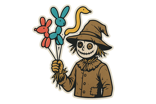 Creepy Scarecrow Sticker Decal Vinyl Laptop Car Window Bumper AUTO Water Bottle Helmets Waterproof Horror
