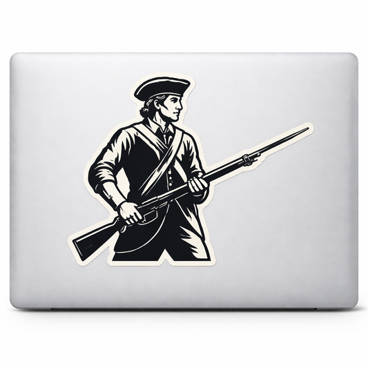 Revolutionary Soldier Sticker Decal Vinyl Laptop Car Window Bumper AUTO Water Bottle Helmets Truck Waterproof