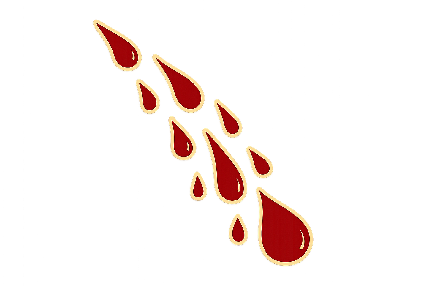 Blood Droplets Series Sticker Decal Vinyl Laptop Car Window Bumper AUTO Water Bottle Helmets Waterproof