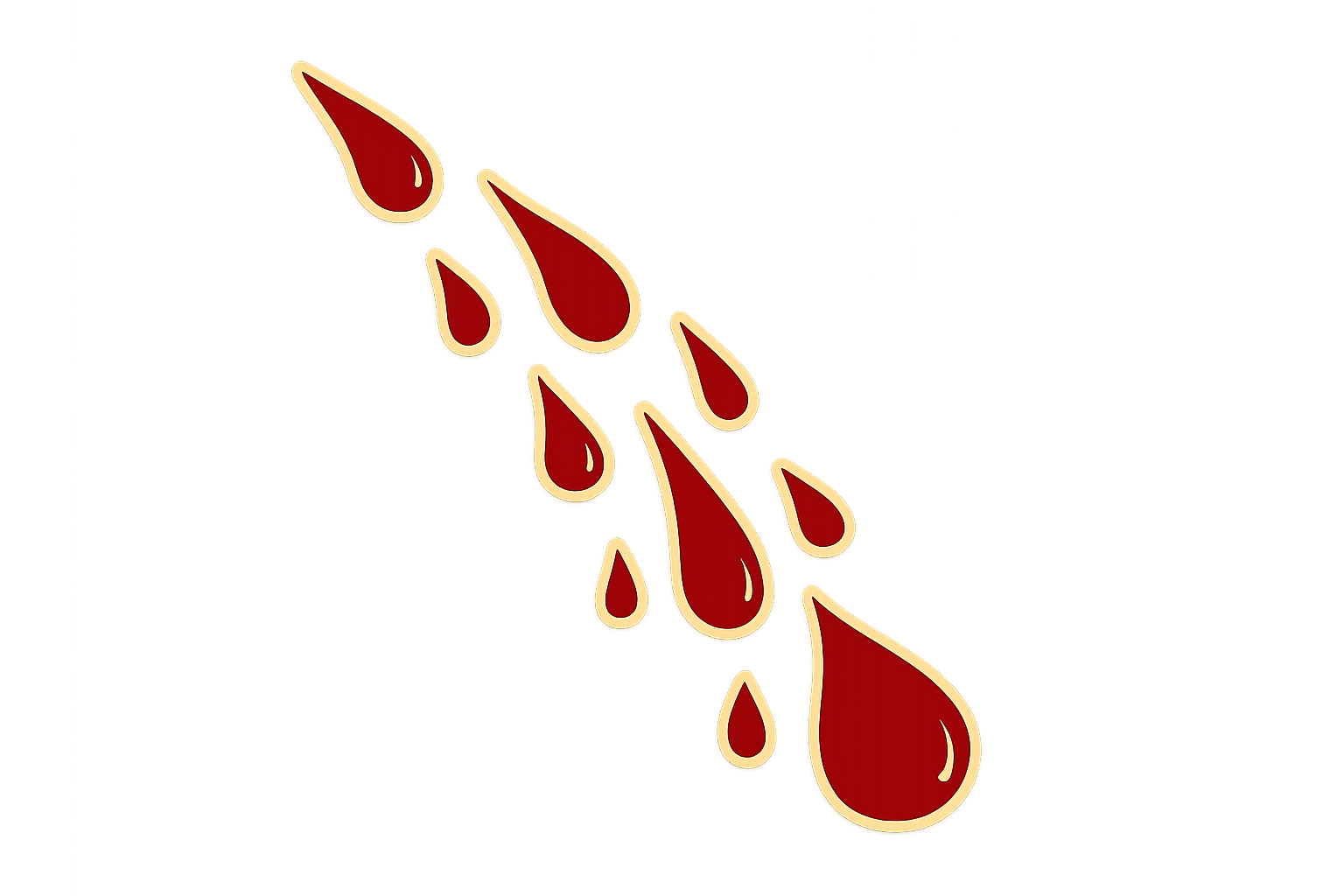 Blood Droplets Series Sticker Decal Vinyl Laptop Car Window Bumper AUTO Water Bottle Helmets Waterproof