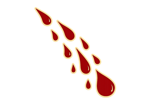 Blood Droplets Series Sticker Decal Vinyl Laptop Car Window Bumper AUTO Water Bottle Helmets Waterproof