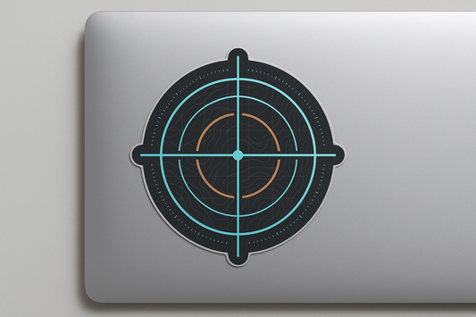 Crosshair Targeting Map Sticker Decal Vinyl Laptop Car Window Bumper AUTO Water Bottle Helmets Waterproof
