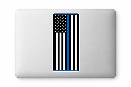 US United States Thin Blue Line Sticker Decal Vinyl Laptop Car Window Bumper AUTO Water Bottle Helmets Waterproof