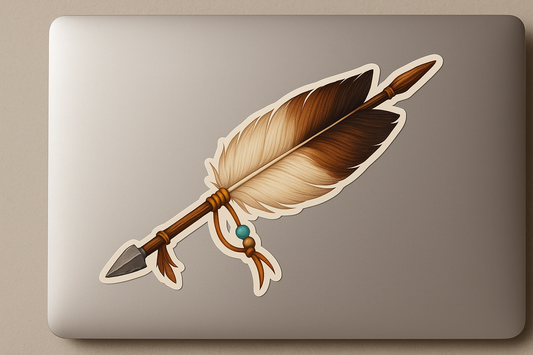 Eagle Feather Arrow Sticker Decal Vinyl Laptop Car Window Bumper AUTO Water Bottle Helmets Waterproof