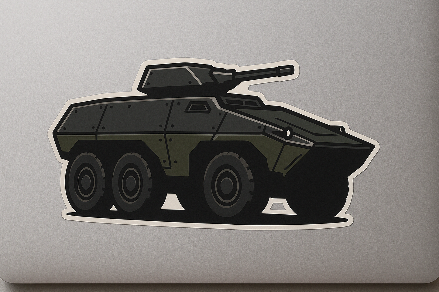 Armored Vehicle Silhouette Sticker Decal Vinyl Laptop Car Window Bumper AUTO Water Bottle Helmets Waterproof Military