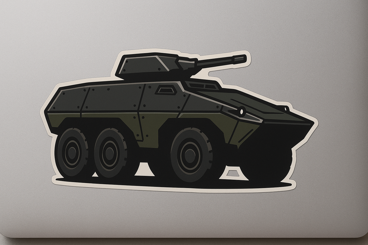 Armored Vehicle Silhouette Sticker Decal Vinyl Laptop Car Window Bumper AUTO Water Bottle Helmets Waterproof Military