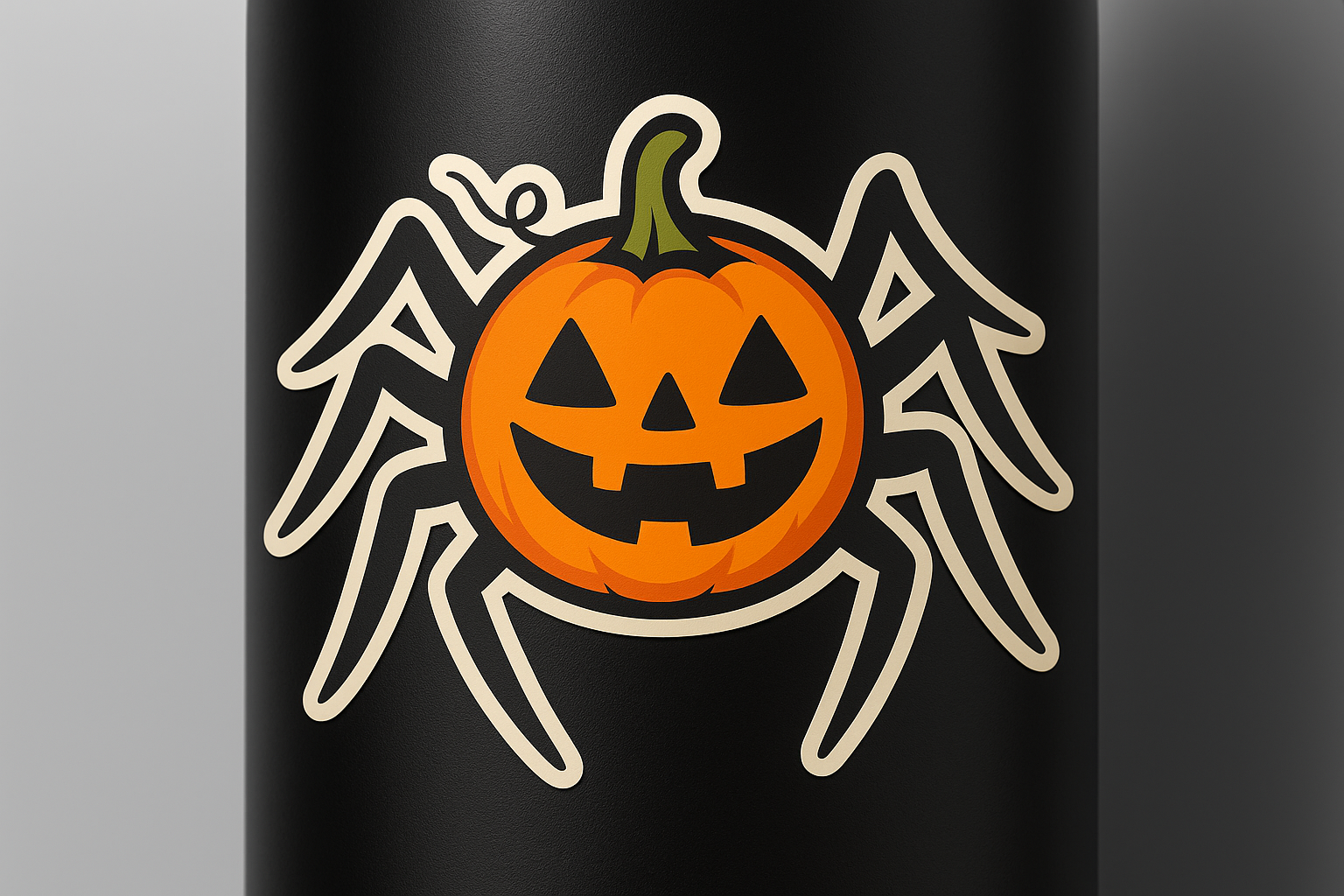 Spider Jack-o’-lantern Sticker Decal Vinyl Laptop Car Window Bumper AUTO Water Bottle Helmets Waterproof Halloween
