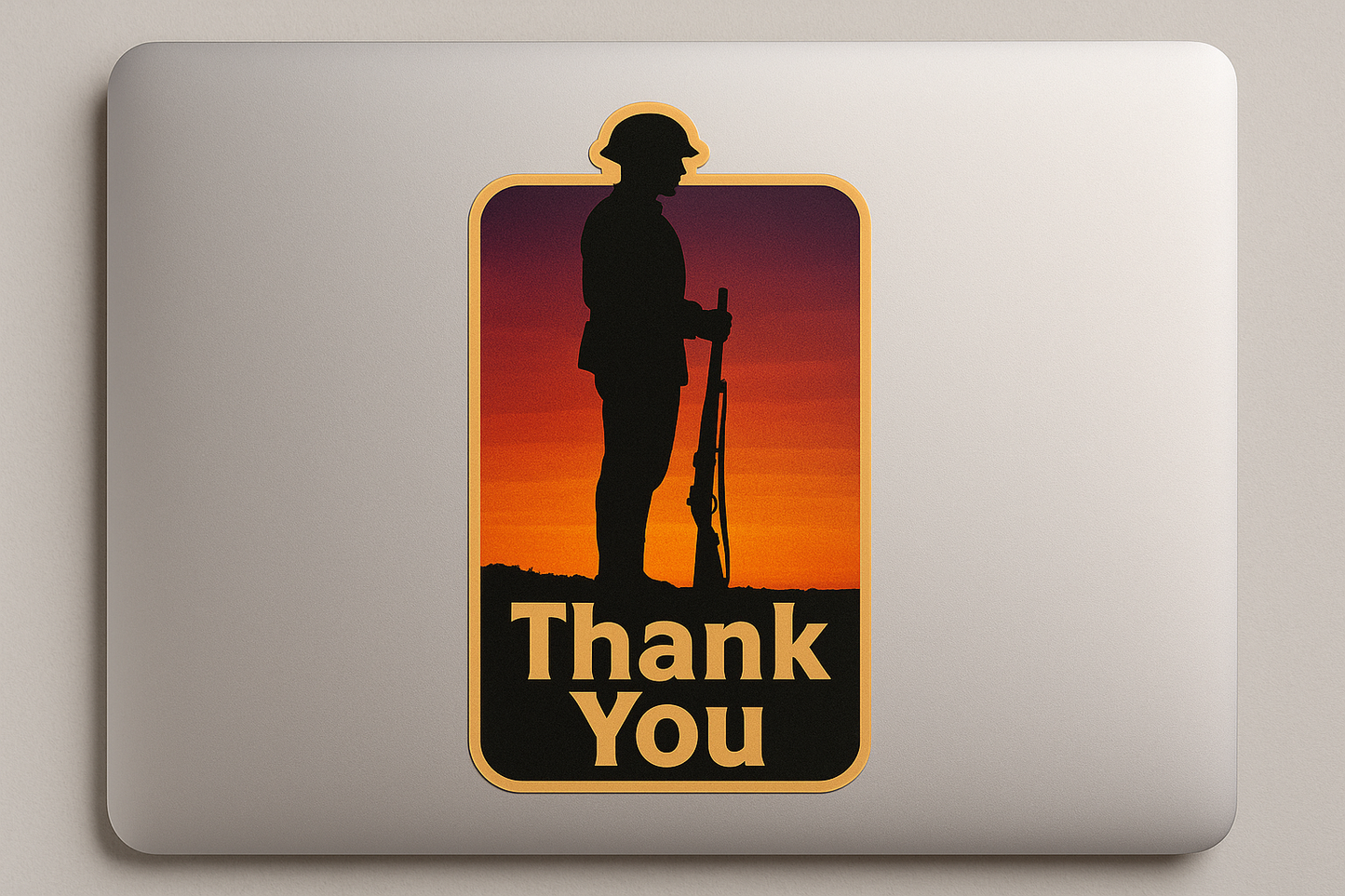 Soldier Silhouette Sticker Decal Vinyl Laptop Car Window Bumper AUTO Water Bottle Helmets Waterproof USA