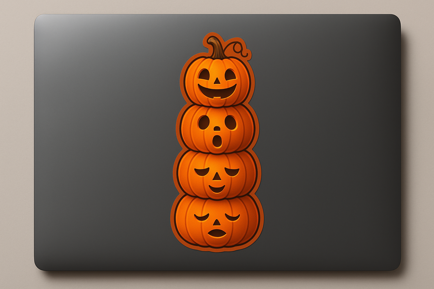 Pumpkin Tower Jack-o’-lantern Sticker Decal Vinyl Laptop Car Window Bumper AUTO Water Bottle Helmets Waterproof Halloween