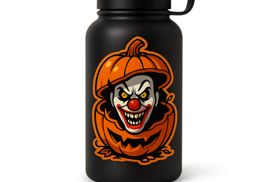 Pumpkin Clown Sticker Decal Vinyl Laptop Car Window Bumper AUTO Water Bottle Helmets Waterproof Halloween
