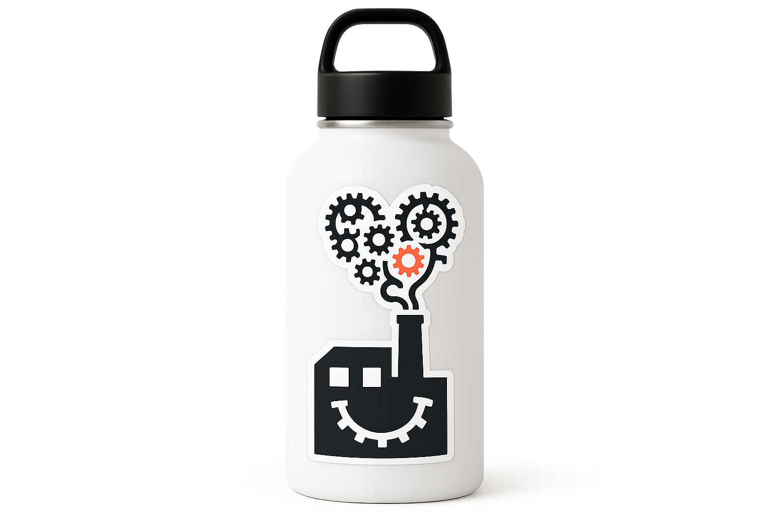 Gears Factory Sticker Decal Vinyl Laptop Car Window Bumper AUTO Water Bottle Helmets Waterproof Industrial Art