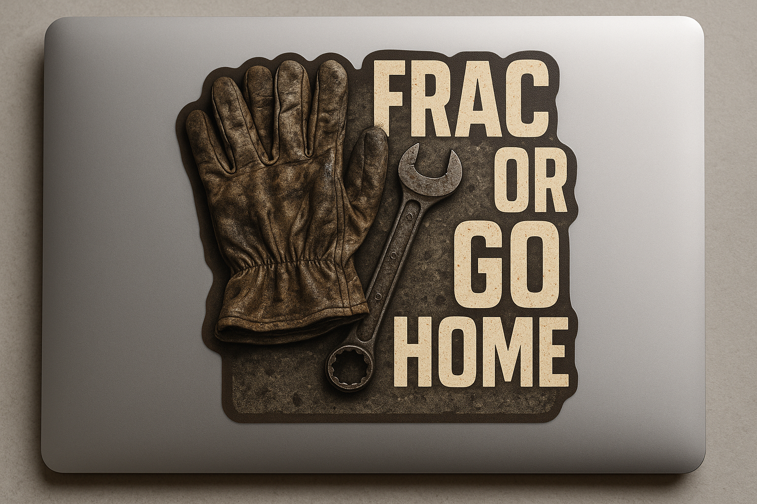FRAC Hard or Go Home Sticker Decal Vinyl Laptop Car Window Bumper AUTO Water Bottle Helmets Waterproof Oilfield