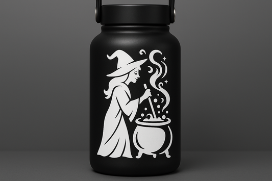 Witch Cauldron Sticker Decal Vinyl Laptop Car Window Bumper AUTO Water Bottle Helmets Waterproof Magic Steam