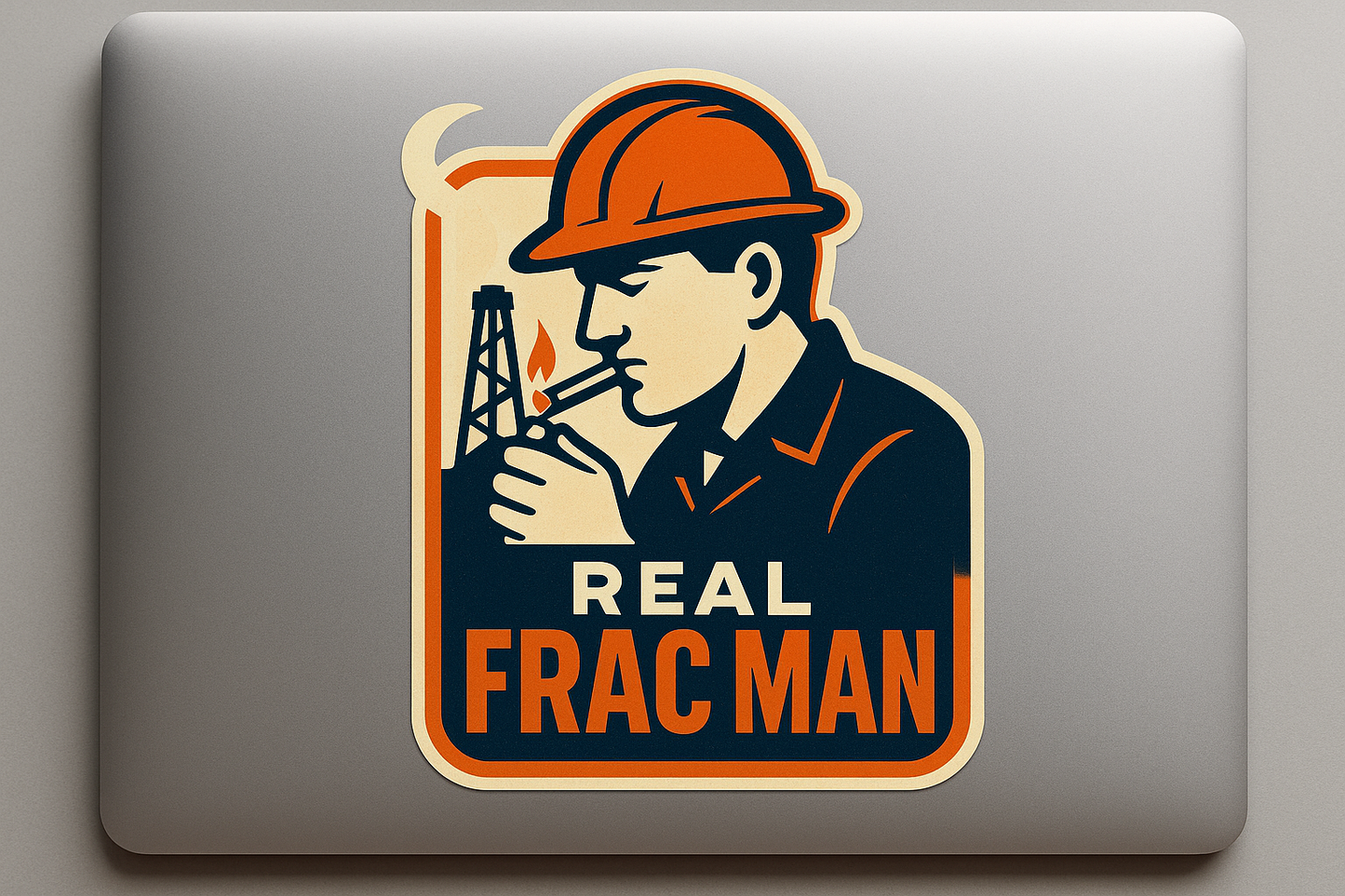 Real FRAC Man Sticker Decal Vinyl Laptop Car Window Bumper AUTO Water Bottle Helmets Waterproof Oil Rig