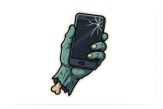 Zombie Hand Smartphone Sticker Decal Vinyl Laptop Car Window Bumper AUTO Water Bottle Helmets Waterproof Halloween