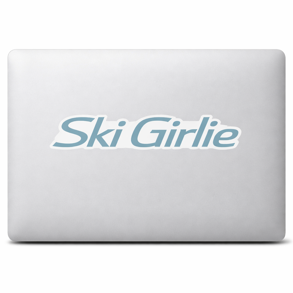 AT Austria Ski Girlie Sticker Decal Vinyl Laptop Car Window Bumper AUTO Water Bottle Helmets Waterproof Alpine