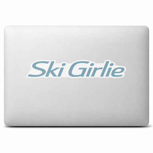 AT Austria Ski Girlie Sticker Decal Vinyl Laptop Car Window Bumper AUTO Water Bottle Helmets Waterproof Alpine
