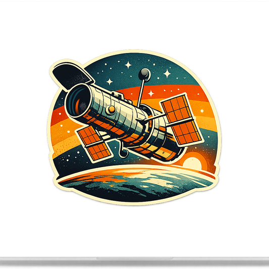 HST Hubble Space Telescope Sticker Decal Vinyl Laptop Car Window Bumper AUTO Water Bottle Helmets Waterproof NASA Satellite