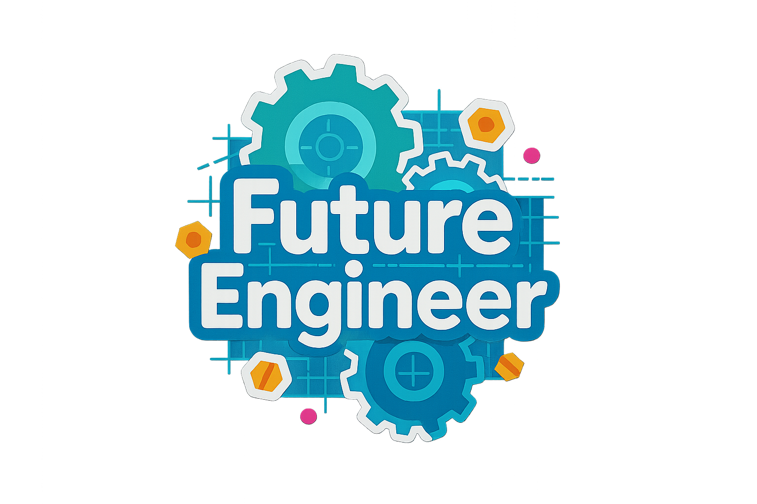 Future Engineer Sticker Decal Vinyl Laptop Car Window Bumper AUTO Water Bottle Helmets Waterproof Gears Blueprints