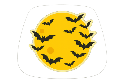 Full Moon Sticker Decal Vinyl Laptop Car Window Bumper AUTO Water Bottle Helmets Waterproof Bats