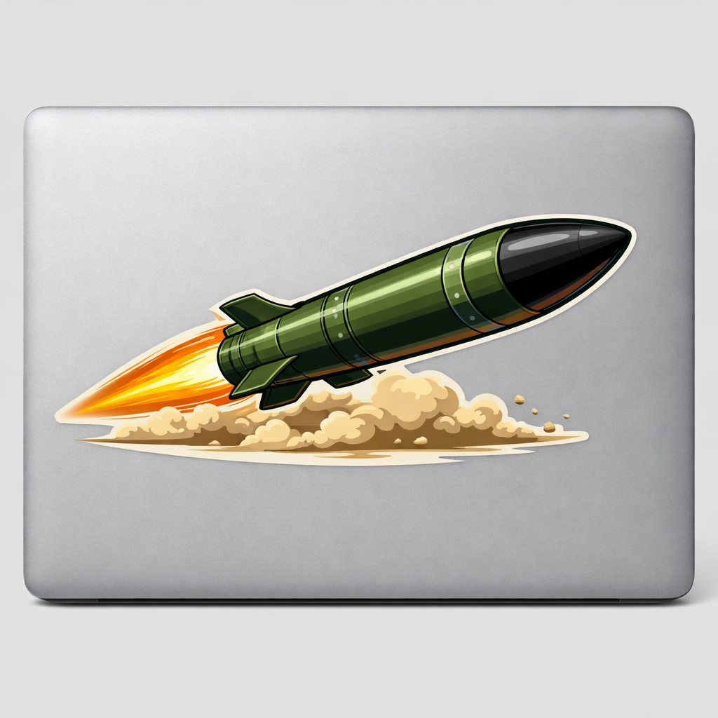 Missile Sticker Decal | Laptop & Car Window – ADSTAVINDEC