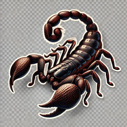 Vinyl sticker: Realistic Scorpion Laptop, Wall, Car, Window, Bumper, Sticker, Decal - Waterproof, Auto, Water Bottle, Truck, Durable Vinyl, Lifelike Scorpion Design