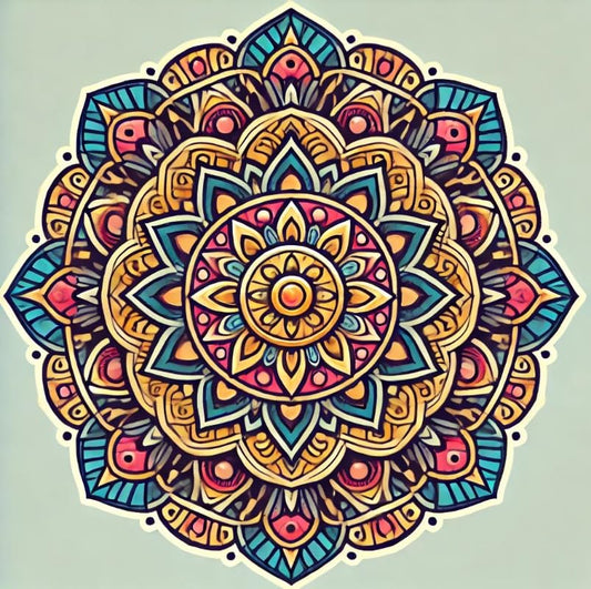 Vinyl sticker: Mandala Sun Sticker Decal for Car, Laptop, Window, Wall, Bumper, Waterproof Vinyl Spiritual Decor