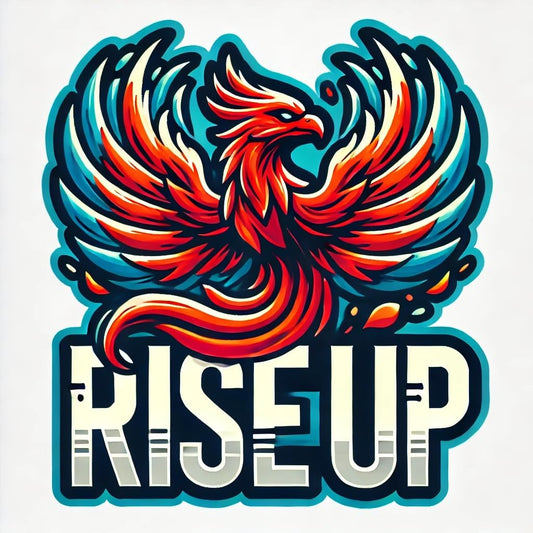 Vinyl sticker: "Rise Up" Motivational Sticker Decal for Laptop, Wall, Car, Window, Bumper, Truck, Waterproof Auto, and Water Bottle (6)