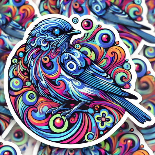 Vinyl sticker: Mountain Bluebird Laptop Wall Car Window Bumper Sticker Decal Truck Waterproof Auto Water Bottle Steampunk Fantasy (4)