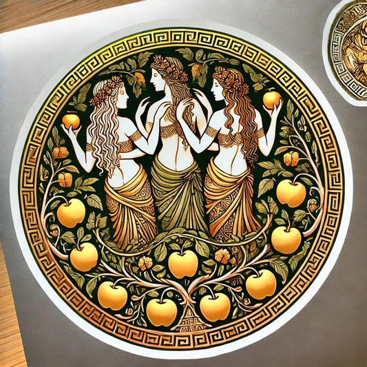Vinyl sticker: Laptop Wall Car Window Bumper Sticker Decal - Hesperides with Vine Patterns Waterproof Vinyl for Auto and Water Bottle