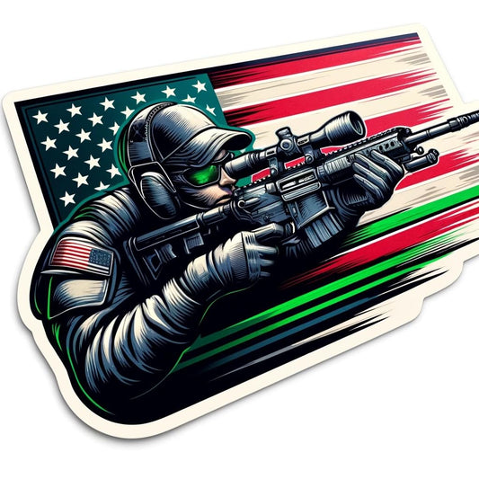 Vinyl sticker: Military Medic in Action Decal Sticker for Car, Laptop, Wall, Window, Bumper, Truck, Waterproof Auto, Water Bottle (4)