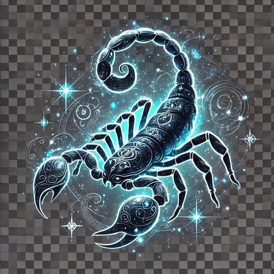 Vinyl sticker: Fantasy Scorpion Laptop, Wall, Car, Window, Bumper, Sticker, Decal - Waterproof, Auto, Water Bottle, Truck, Durable Vinyl, Constellation Scorpion Design