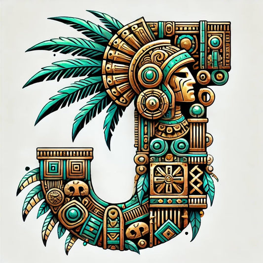 Vinyl sticker: Aztec Letterings: Knights and Warriors Letter H Vinyl Sticker for Laptop Wall Car Window Bumper Truck Waterproof Auto Water Bottle (4)